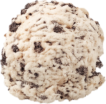 Cookies and cream scoop